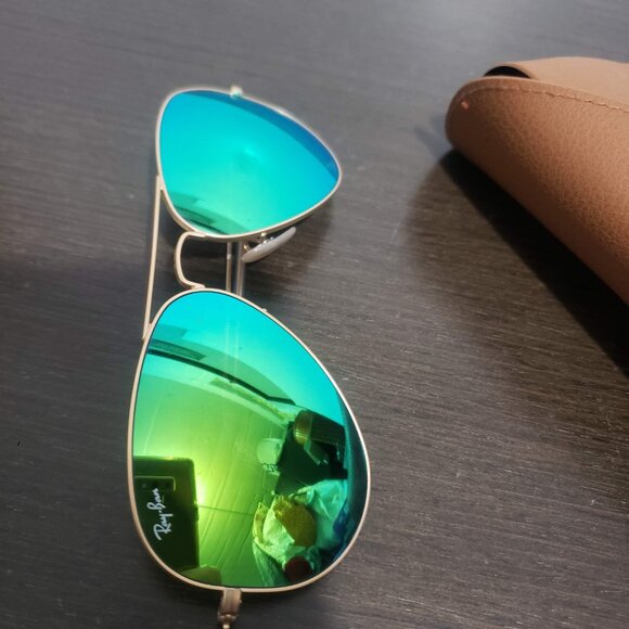 RAY-BAN Made in Italy RB3025 Aviator Large Metal 112/19 58-14mm 3N Sunglasses - Picture 9 of 16